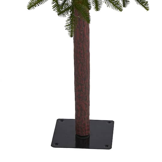 5ft. Pre-Lit Alaskan Alpine Artificial Christmas Tree, Clear LED Lights